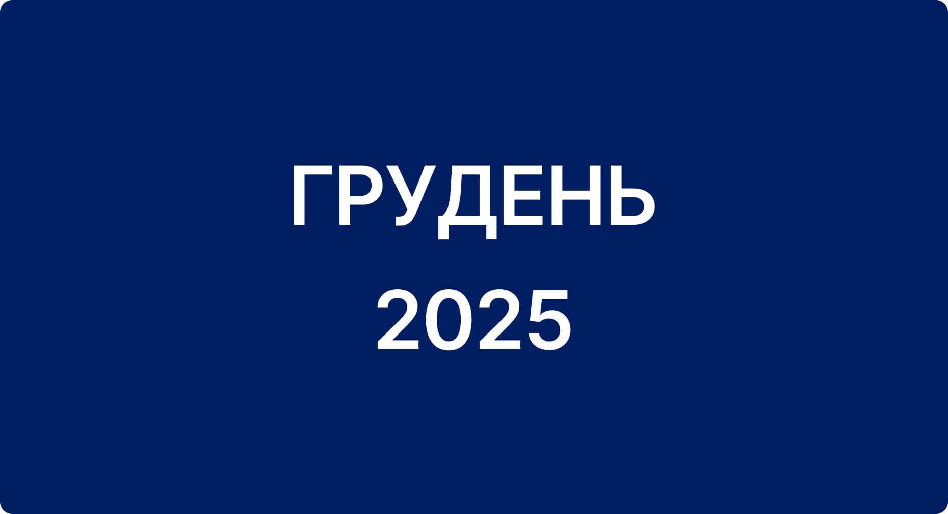 Звіт за грудень 2025
