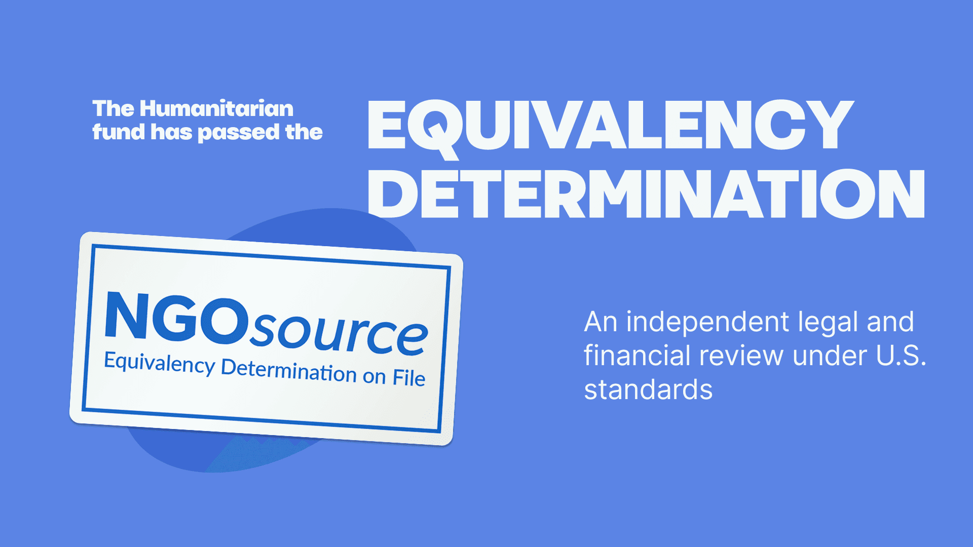 Serhiy Prytula Charity Foundation Completes Equivalency Determination