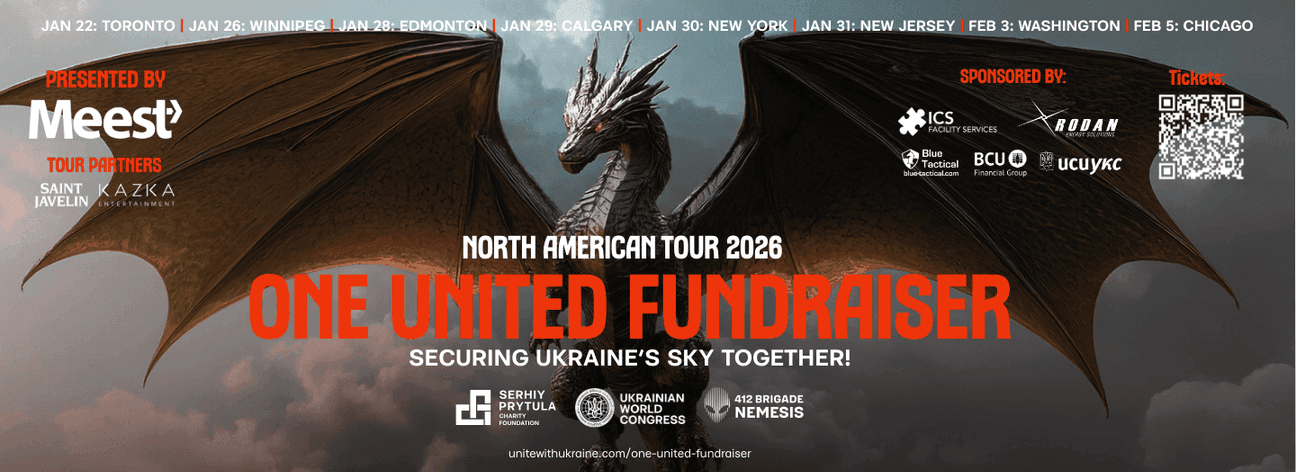 The Serhiy Prytula Charity Foundation is going on a tour of North America to support Ukraine's largest defence fundraiser in history